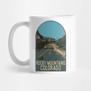 Rocky Mountains Colorado Decal Mug